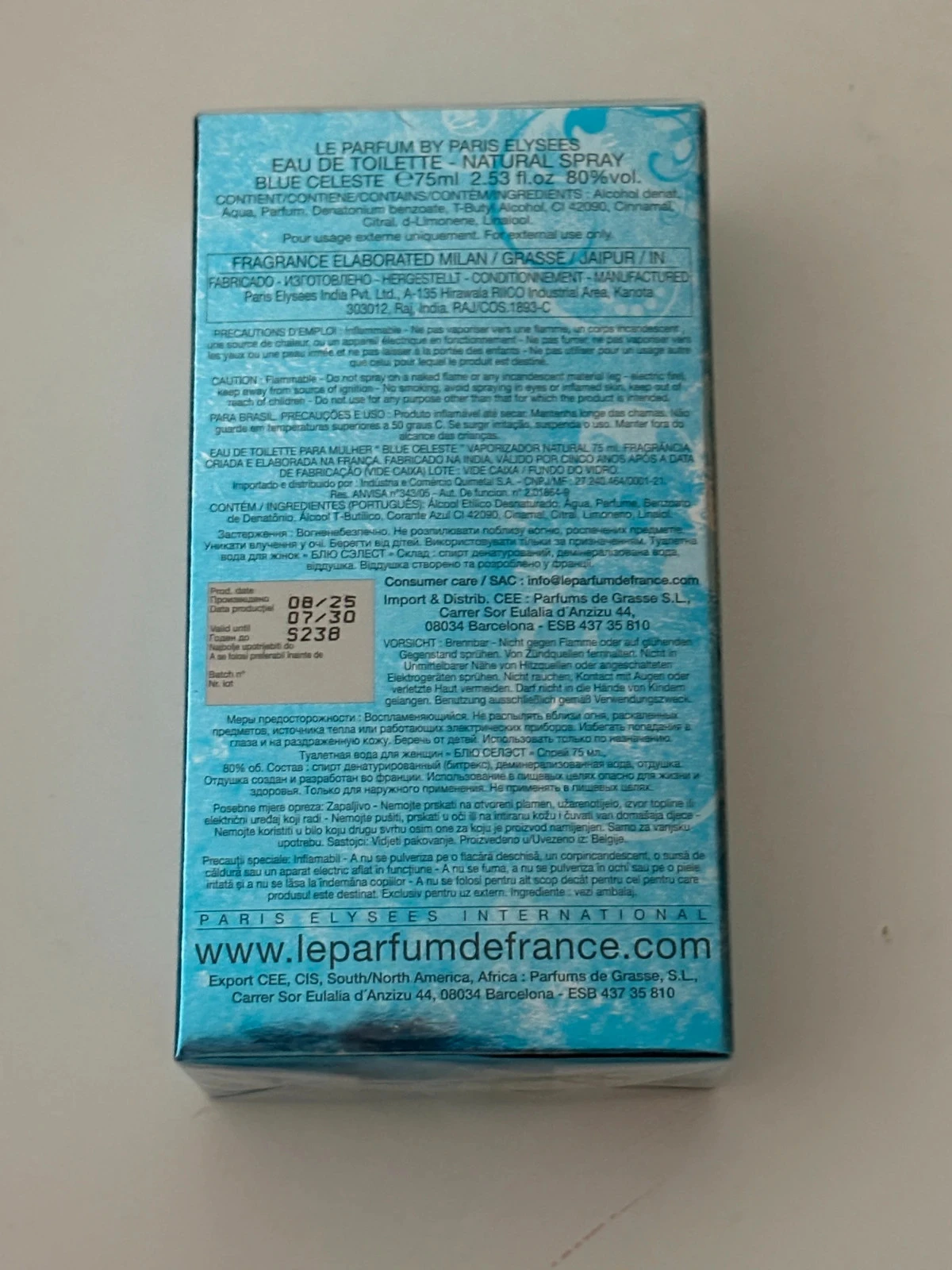 🔥 Eau de Toilette Blue Céleste Homme - Inspiración Dolce & Gabbana Light Blue - NUEVO en blister – photo 3